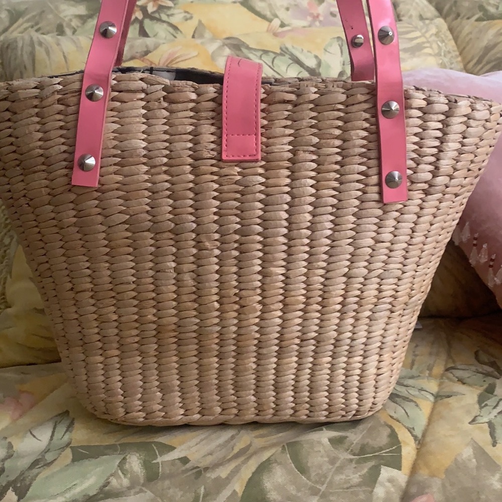 GUESS RATTAN HANDBAG - Picture 3 of 9